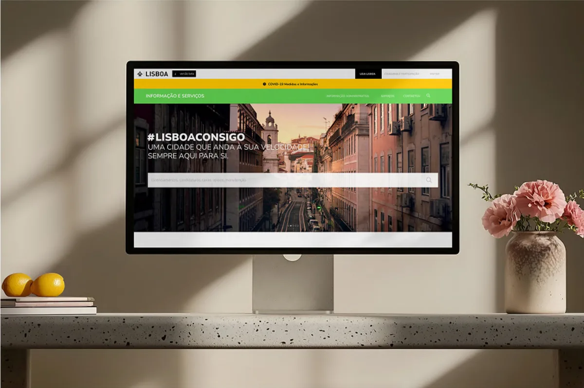 Câmara Municipal de Lisboa website redesign